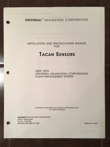 Universal Tacan Sensors Install Manual.