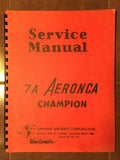 Aeronca Champion Model 7A Service Manual.