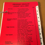 LearJet 24D, 25B and 25C Normal & Emergency Checklist.