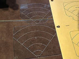 King Radio 050-1549-00;  KI 241 & KI 242 Indicator Calibration Templates, Range Grids.  NOS,  Circa 1970, 1980, 1990.