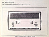 Hewlett Packard HP 5381A Frequency Counter Operating & Service Manual.