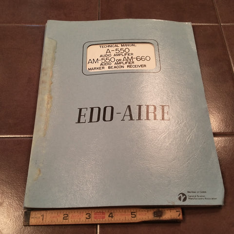 Edo-Aire A-550, AM-550 & AM-660 Audio-Marker Install, Service & Parts Manual.