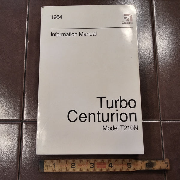 1984 Cessna T210N Turbo Centurion Pilot's Information Manual – G's Plane Stuff