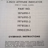 Bendix 1976910, 1978128 & 1990529 Attitude Gyro Overhaul & Parts Manual.