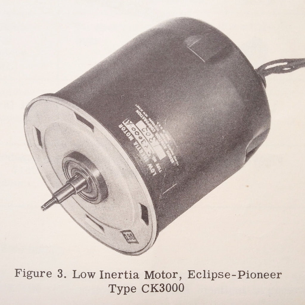 Bendix Pioneer Low Inertia Motors CK1000, CK2000 & CK3000 Overhaul Manual.  Circa 1950.