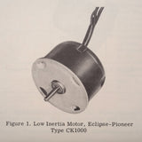 Bendix Pioneer Low Inertia Motors CK1000, CK2000 & CK3000 Overhaul Manual.  Circa 1950.