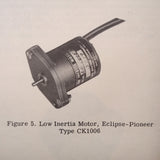Bendix Pioneer Low Inertia Motors CK1000, CK2000 & CK3000 Overhaul Manual.  Circa 1950.