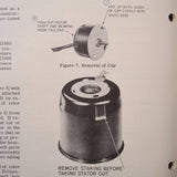 Bendix Pioneer Low Inertia Motors CK1000, CK2000 & CK3000 Overhaul Manual.  Circa 1950.