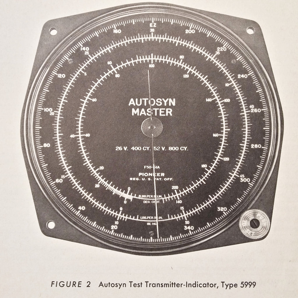 Bendix Pioneer Autosyn Single & Dual Indicators Test Procedure Manual.  Circa 1944.