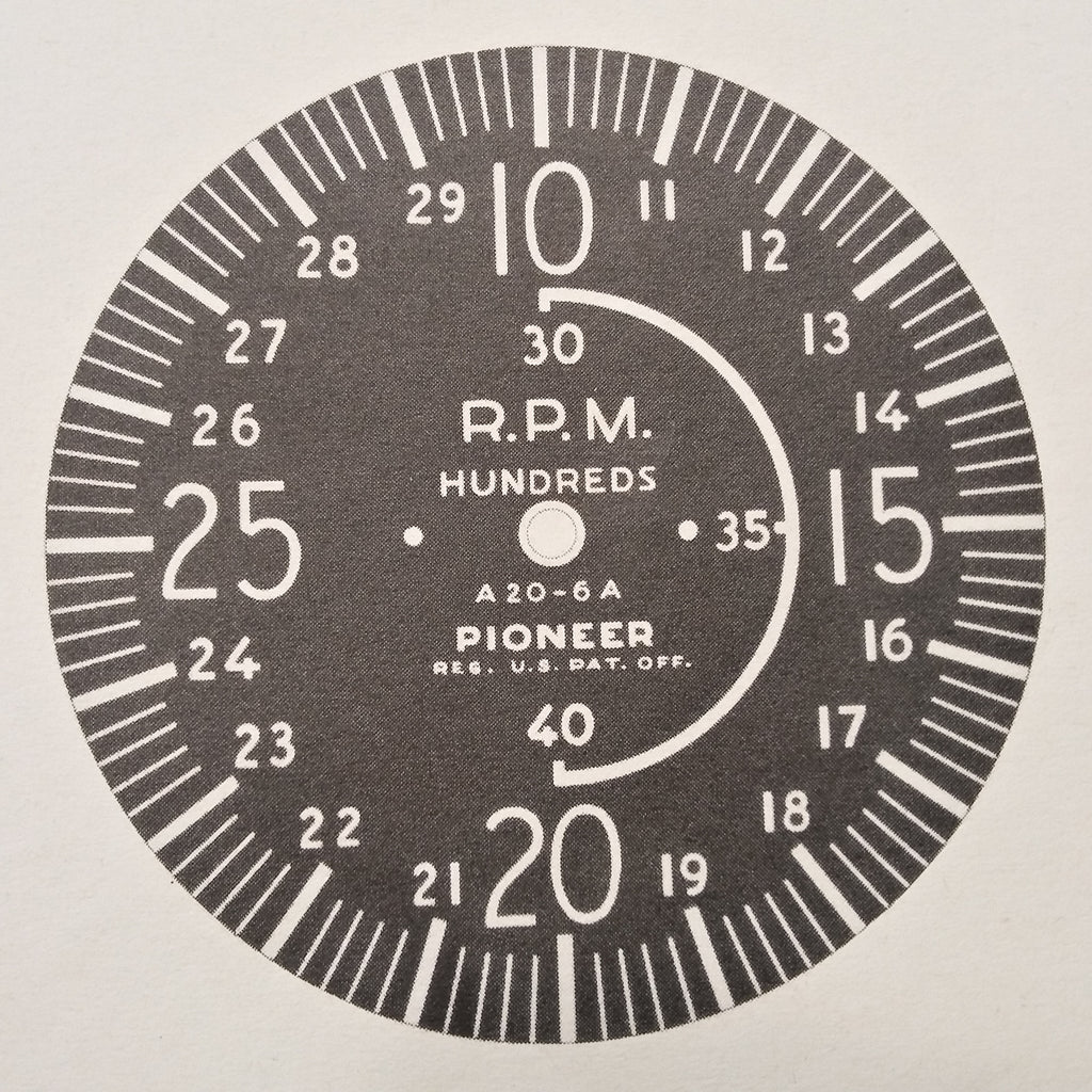 Pioneer Centrifugal Tachs 2009 & 2010 Series Overhaul Manual.  Circa 1944.