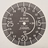 Pioneer Centrifugal Tachs 2009 & 2010 Series Overhaul Manual.  Circa 1944.