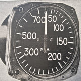 US Gauge Air Speed Indicator B-8A, F-2A, K-2 AN5861 Series Overhaul Parts Manual.  Circa 1949, 1952.