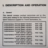 United IVSI 7100 Series Overhaul Parts Manual.
