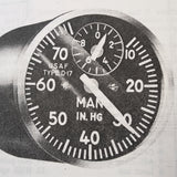 US Gauge Direct Indicating Manifold PSI Gage D-17, R88G077 Overhaul Parts Manual
