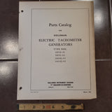 Kollsman Tach Generator 985G-01, 985G-02, 1001G-01 & 1001G-02 Parts Catalog.  Circa 1946.