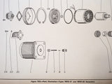 Kollsman Tach Generator 985G-01, 985G-02, 1001G-01 & 1001G-02 Parts Catalog.  Circa 1946.