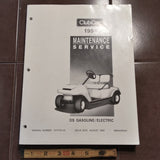 1994 DS Golf Cars Club Car  Service Manual.
