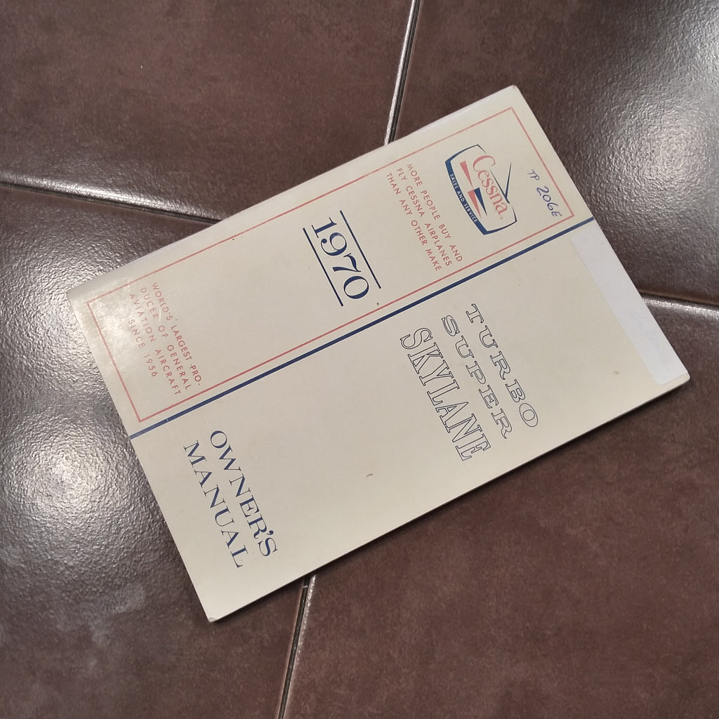 1970 Cessna TP206E Turbo Super Skylane Owner's Manual.