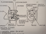 Bendix Scintilla Aircraft Ignition Switch 10-34635 Service Instructions & Parts Lists.