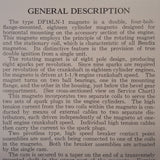 1949 Bendix Scintilla DF18LN-1 Magneto Service Instructions Booklet.