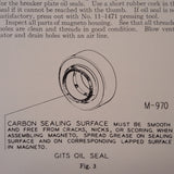1949 Bendix Scintilla DF18LN-1 Magneto Service Instructions Booklet.