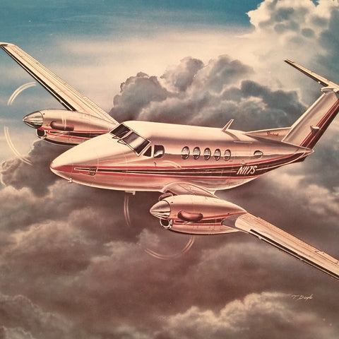 Sperry Avionics in King Air Original Sales Brochure, 4 page,, 8.5 x 11".