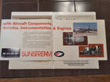 Sunstream Aircraft Original Sales Brochure Folder,, loose items.