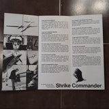Shrike Commander "The Stag Ship" Original Sales Brochure, Tri-Fold, 4 x 9".