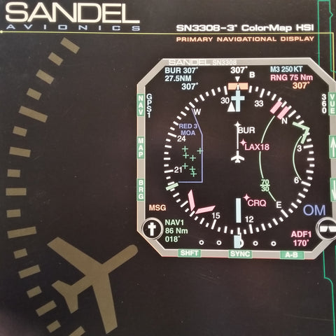 Sandel SN3308-3" HSI Original Sales Brochure, Tri-Fold, 8.5 x 11".