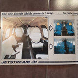 1983 Jetstream 31 "Why Settle" Original Sales Brochure , 4 page, 8.25 x 11.75".