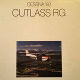 1980 Cessna Cutlass RG Original Sales Brochure Booklet, 16 page, 8.5 x 11".