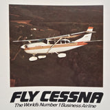 1980 Cessna Stationairs Original Sales Brochure Booklet, 14 page, 8.5 x 11".