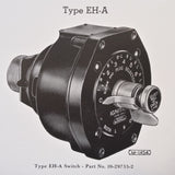 1946 Bendix Scintilla Ignition Switches EH-A Service Instructions & Parts Lists.