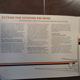 Original Robertson Longwing for Citation 500 Owners 4 Page Brochure, 8.5 x 11.