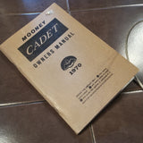 1970 Mooney Cadet Owner's Manual.