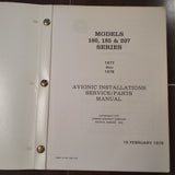 Factory Wiring Book 1977-1978 Cessna 180, 185, 207 Service/Parts manual