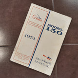 1974 Cessna 150 Owner's Manual.