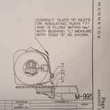 1943 Bendix Scintilla SF7RN-1 Service Instructions Booklet.