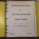 C-75, C-85, C-90 & O-200 Continental Parts Manual.
