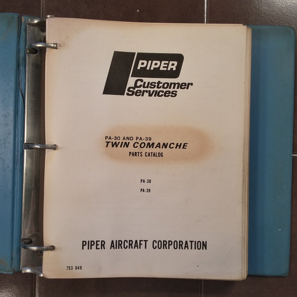Piper PA30 & PA39 Twin Comanche Parts Manual. G's Plane Stuff