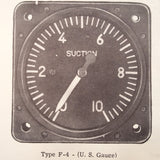 1943 Kollsman, US Gauge, Pioneer, Manning Maxwell Suction Guages Overhaul & Parts Manual.
