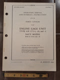 1945 Electric Auto-Lite Co., AN5773-1 AN5773-1A & AN5773-2 Triple Gauges Service & Overhaul Manual.