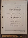 1944 Ranco Marshalltown, American Meter AN-5770 Series Manifold PSI Gauge Instruction & Parts Manual.