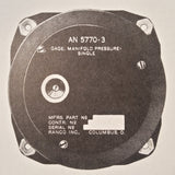 1944 Ranco Marshalltown, American Meter AN-5770 Series Manifold PSI Gauge Instruction & Parts Manual.