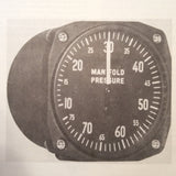 1942 Manning Maxwell & Moore D-9, D-10 & AN5770-1 Manifold PSI Gauges Service & Parts Manual.