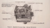 1942 Manning Maxwell & Moore D-9, D-10 & AN5770-1 Manifold PSI Gauges Service & Parts Manual.