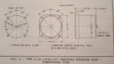 1942 Manning Maxwell & Moore D-9, D-10 & AN5770-1 Manifold PSI Gauges Service & Parts Manual.