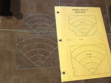 King Radio 050-1549-00;  KI 241 & KI 242 Indicator Calibration Templates, Range Grids.  NOS,  Circa 1970, 1980, 1990.