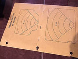 King Radio 050-1549-00;  KI 241 & KI 242 Indicator Calibration Templates, Range Grids.  NOS,  Circa 1970, 1980, 1990.