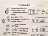 Apollo NMS 2001 GPS Laminated Quick Reference Guide.